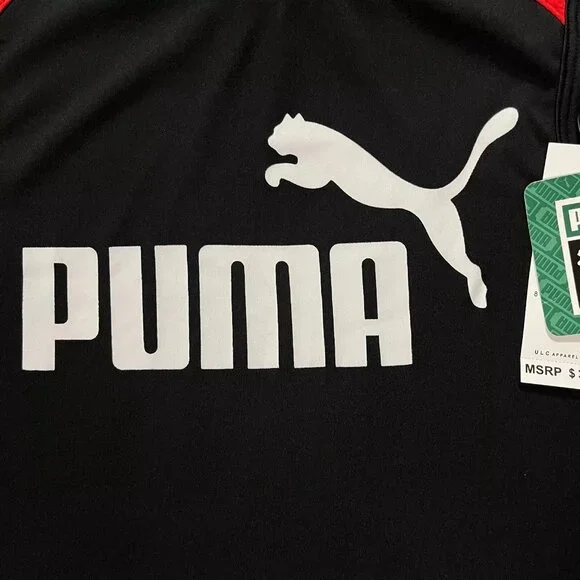 Puma Little Boy's Shorts &‎ T Shirt Set Size 5-6 Black/Red Breathable Quick Dry - Picture 9 of 9